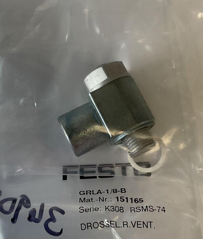 FESTO GRLA-1/8-B CONTROL VALVE 1-WAY **LOTOF4**