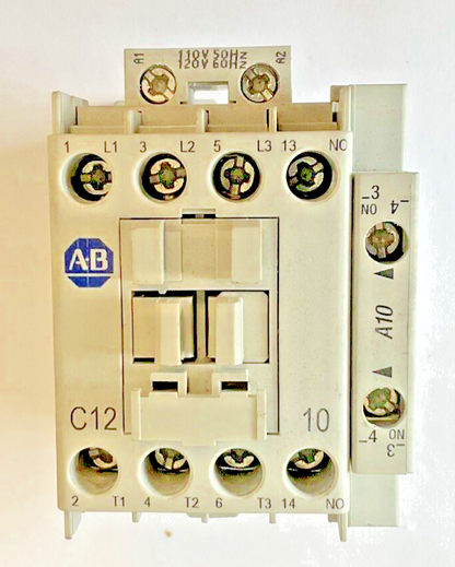 ALLEN-BRADLEY 100-C12*10 CONTACTOR SER.A W/100-S AUX CONTACT SER.B