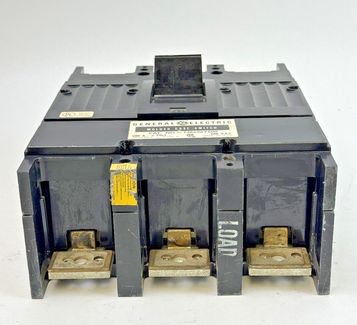 GE - TJK636Y600 - MOLDED CASE SWITCH - 3 POLE/600VAC/600A **READ DESCRIPTION