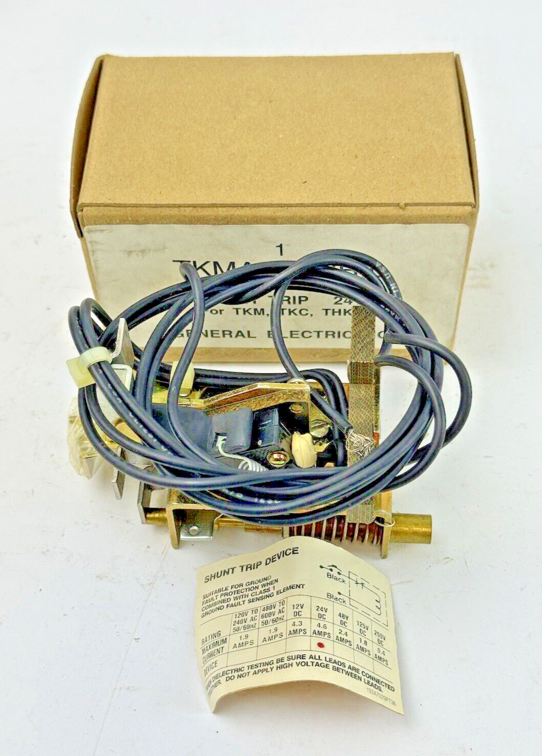 GE - TKMASTABR - SHUNT TRIP - 24 VDC - FOR TKM, TKC, THKM, TKMASTABR,L - NEW