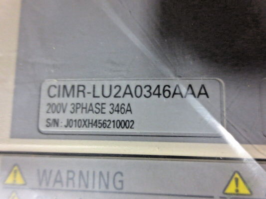 YASKAWA CIMR-LU2A0346AAA / L1000A AC DRIVE - 200V, 3PHASE, 346A - ELEVATOR DRIVE