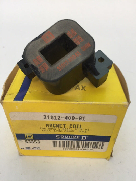 SQUARE D 31012-400-61 MAGNET COIL 480V 60HZ 440V 50HZ FOR 8502 & 8536 SIZE 00