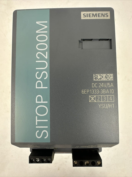 SIEMENS 1P 6EP1333-3BA10 SITOP PSU200M POWER SUPPLY OUTPUT 24VDC 5A