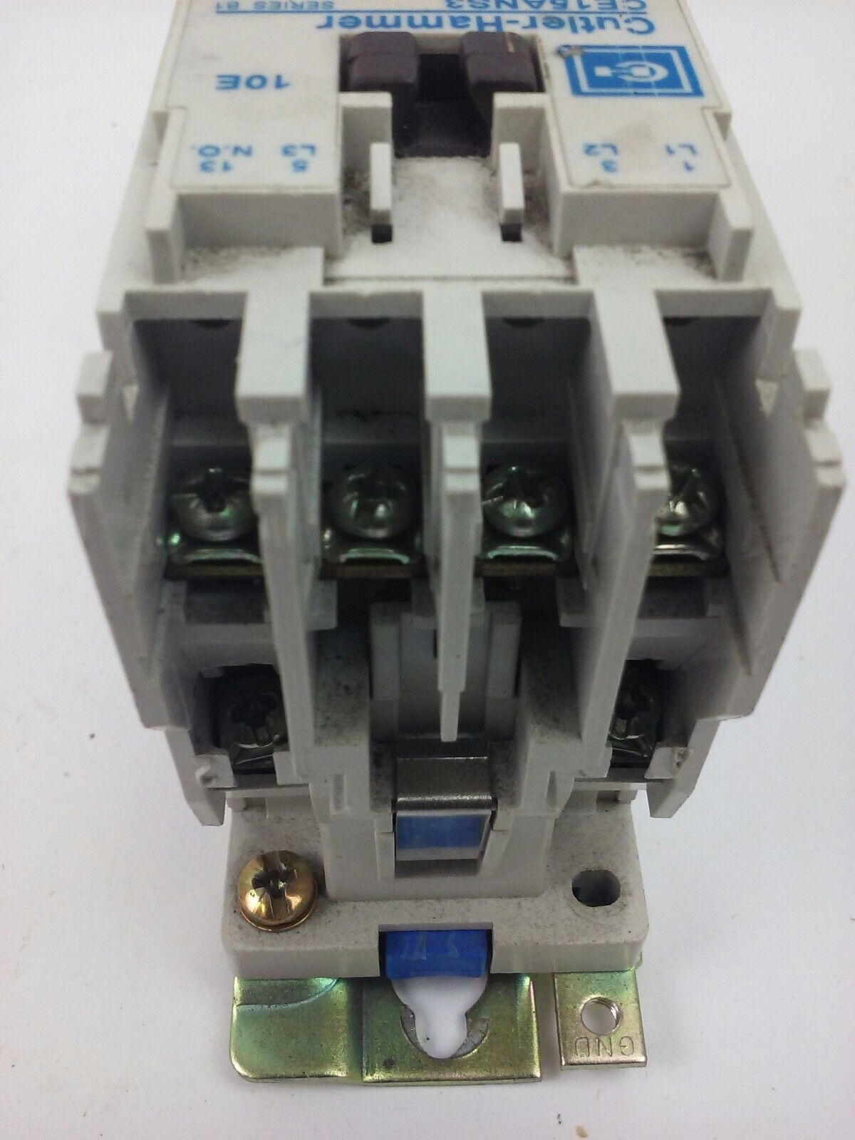 CUTLER HAMMER CE15ANS3, CONTACTOR, 7A, 600V, 3PH, 3P, 5H.P., W/ C306DN3, USED