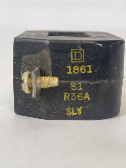 SQUARE D 1861-S1-R36A MAGNETIC COIL 480V 60CY 440V 50CY SIZE 0 TYPE B& R