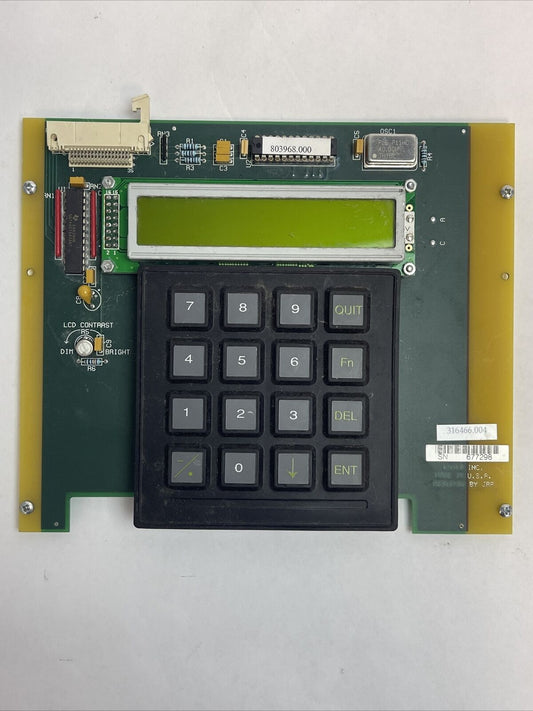 UNICO 316466.004 KEYPAD DISPLAY CIRCUIT BOARD