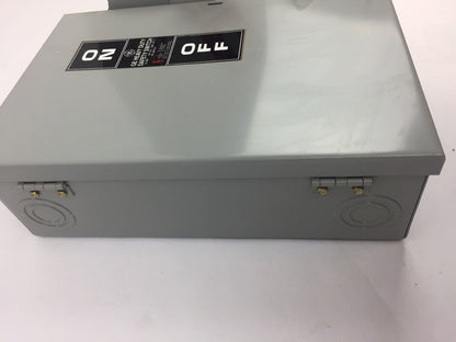 GE TH2261DC HEAVY DUTY SAFETY SWITCH 600 MAX VAC 250 MAX VDC 30 AMPS 2 POLES