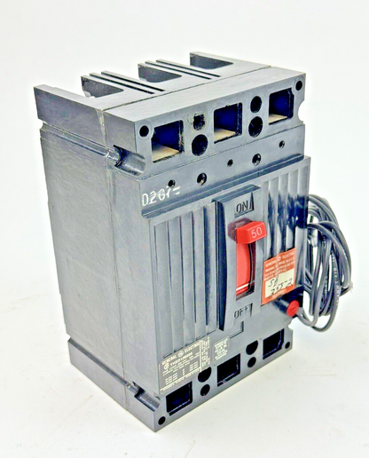 GE - THED136050 - CIRCUIT BREAKER W/ SHUNT TRIP - 50 A, 600 VAC, 3 POLE