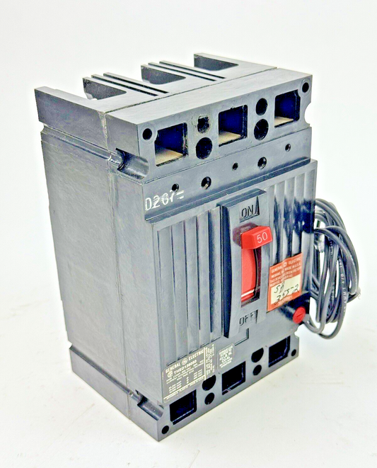 GE - THED136050 - CIRCUIT BREAKER W/ SHUNT TRIP - 50 A, 600 VAC, 3 POLE