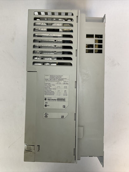 ALLEN BRADELY 20F11ND011AA0NNNNN AC DRIVE FIRMWARE 7.001 480VAC INPUT 3PH 11A