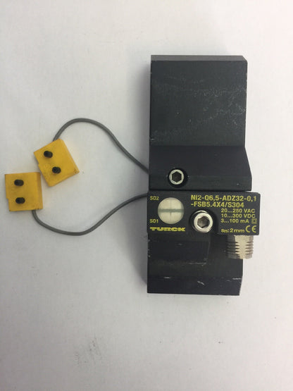 TURCK NI2-Q6,5-ADZ32-0,1-FSB5.4X4/S304 SWITCH 20...250VAC 10...300VDC 3...100mA