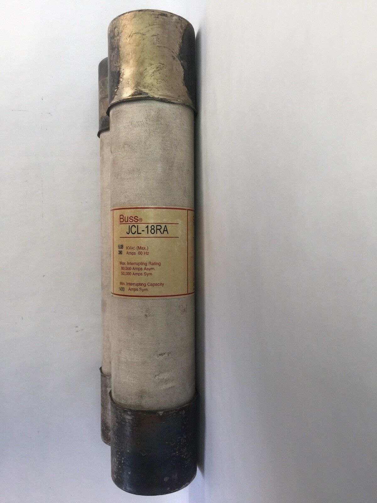 BUSS JCL-18RA FUSE 5.08KVac 390AMP 60HZ