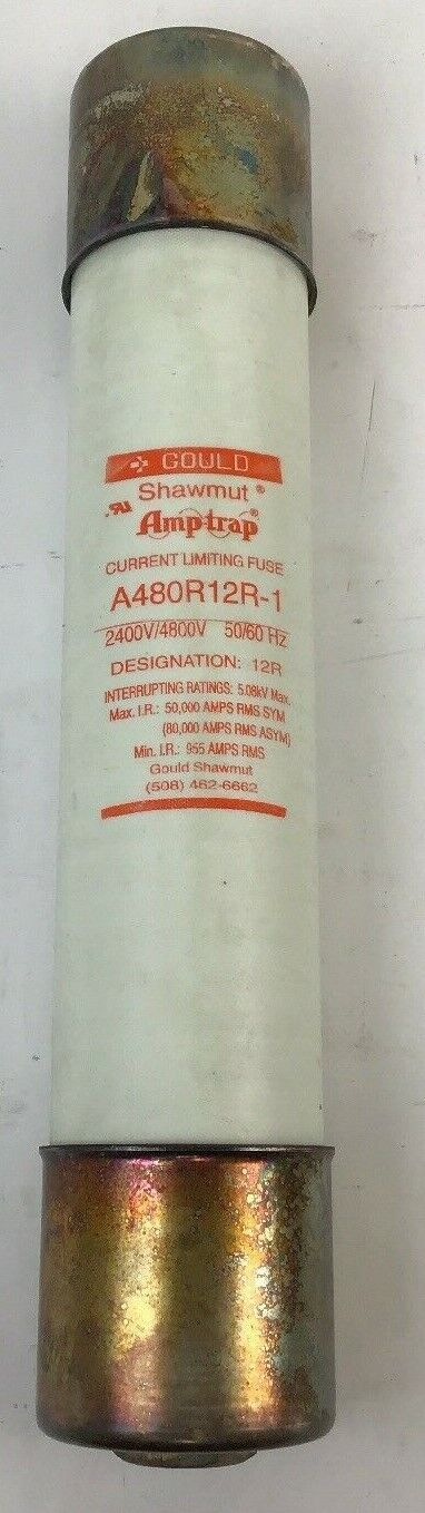 GOULD SHAWMUT A480R12R-1 2400V/4800V 50/60HZ DESIGNATION 12R 508KV