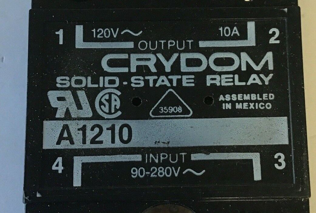 CRYDOM A1210 SOLID-STATE RELAY 90-280VAC