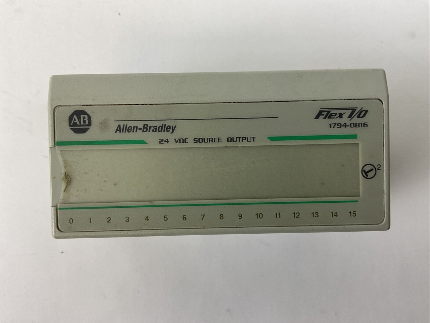 ALLEN BRADLEY 1794-OB16 SER A REV A01 F/W REV BLANK 24VDC SOURCE OUTPUT
