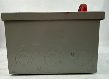CUTLER HAMMER DH322FGK FUSIBLE SAFETY SWITCH 240VAC 3PH 15HP 250VDC 10HP 3P 60A