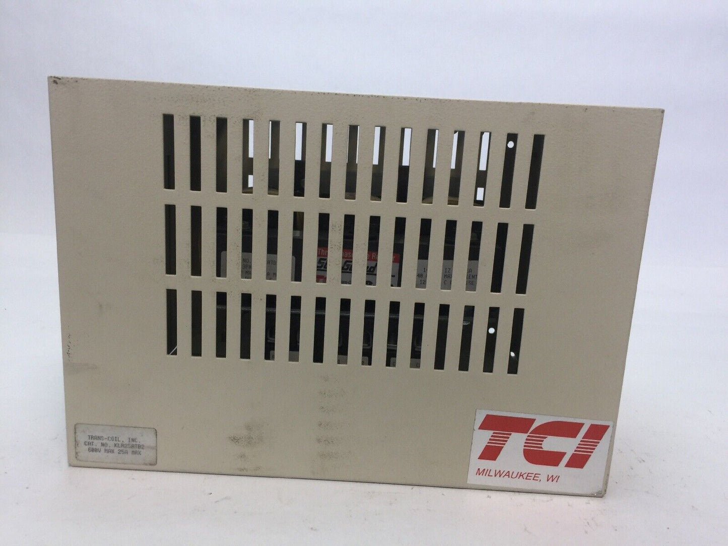 TCI KLR25ATB2 3 PHASE LINE REACTOR SLINE GUARD 600V 60HZ 25A