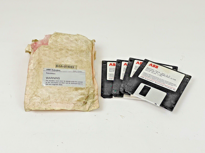 ABB ROBOTICS - 64A-01643 - RobotWare - 4 DISKS - SYSTEM PACK S4C 3.0 - SEE DESC.