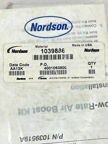 NORDSON - 1039886 - KIT i-CONTROL AIR FLOW BOOST FOR PORCELAIN ENAMEL POWDERS