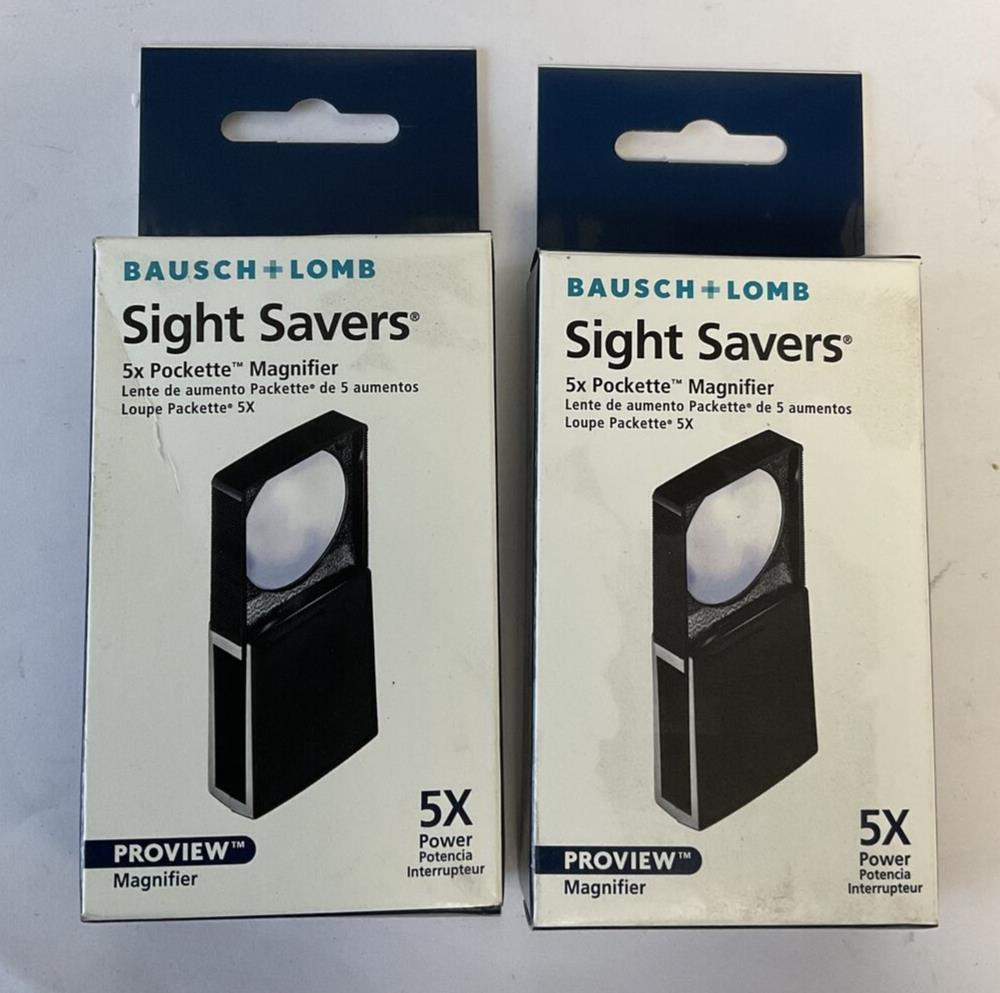 BAUSCH+LOMB SIGHT SAVERS PROVIEW MAGNIFIER 5X ***LOTOF2***