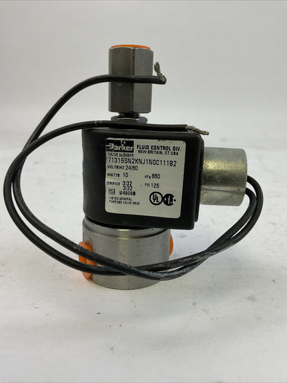 PARKER 71315SN2KNJ1N0C111B2 SOLENOID VALVE 24V 60HZ 860KPa 10WATTS 125PSI