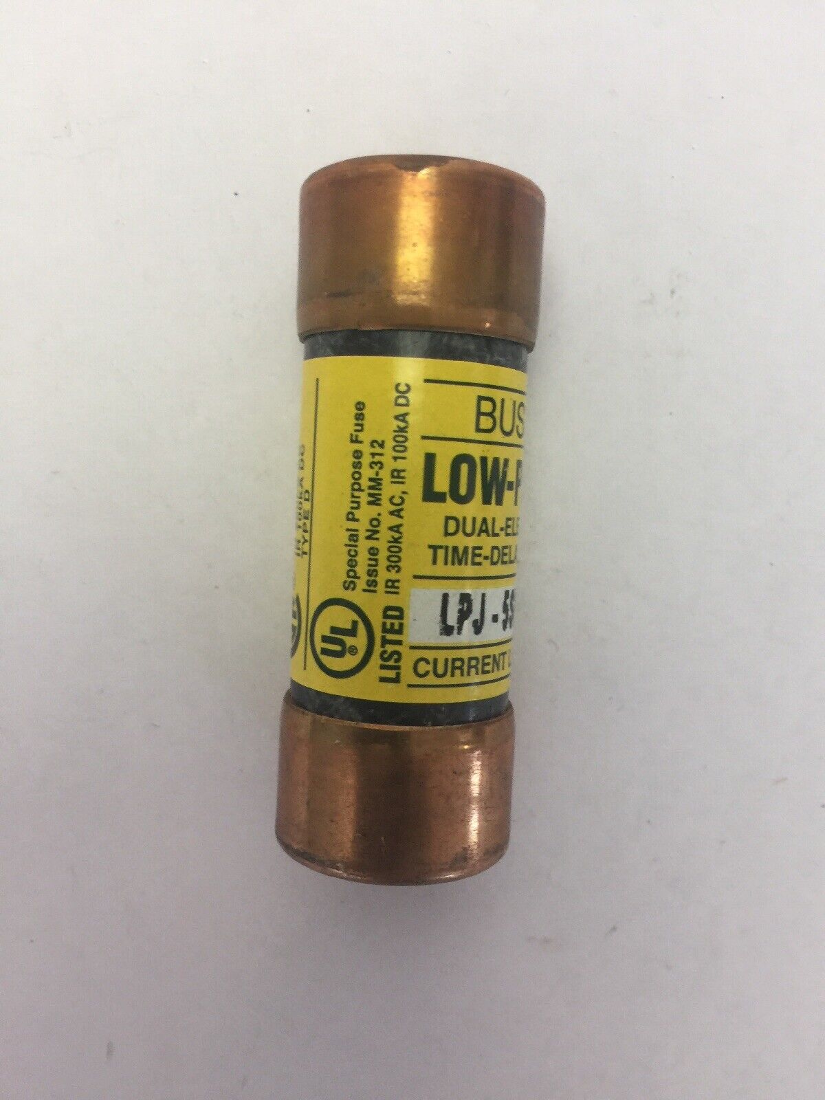 BUSS LPJ-20SP LOW-PEAK DUAL-ELEMENT TIME-DELAY FUSE 20A 600VAC/300VDC (LOT OF 3)