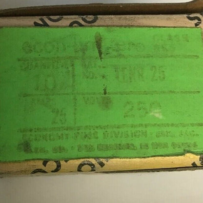 ECONOMY LENR 25 FUSE CLASS RK5 ECON-LIMITER 250VAC 25A ***LOTOF10***