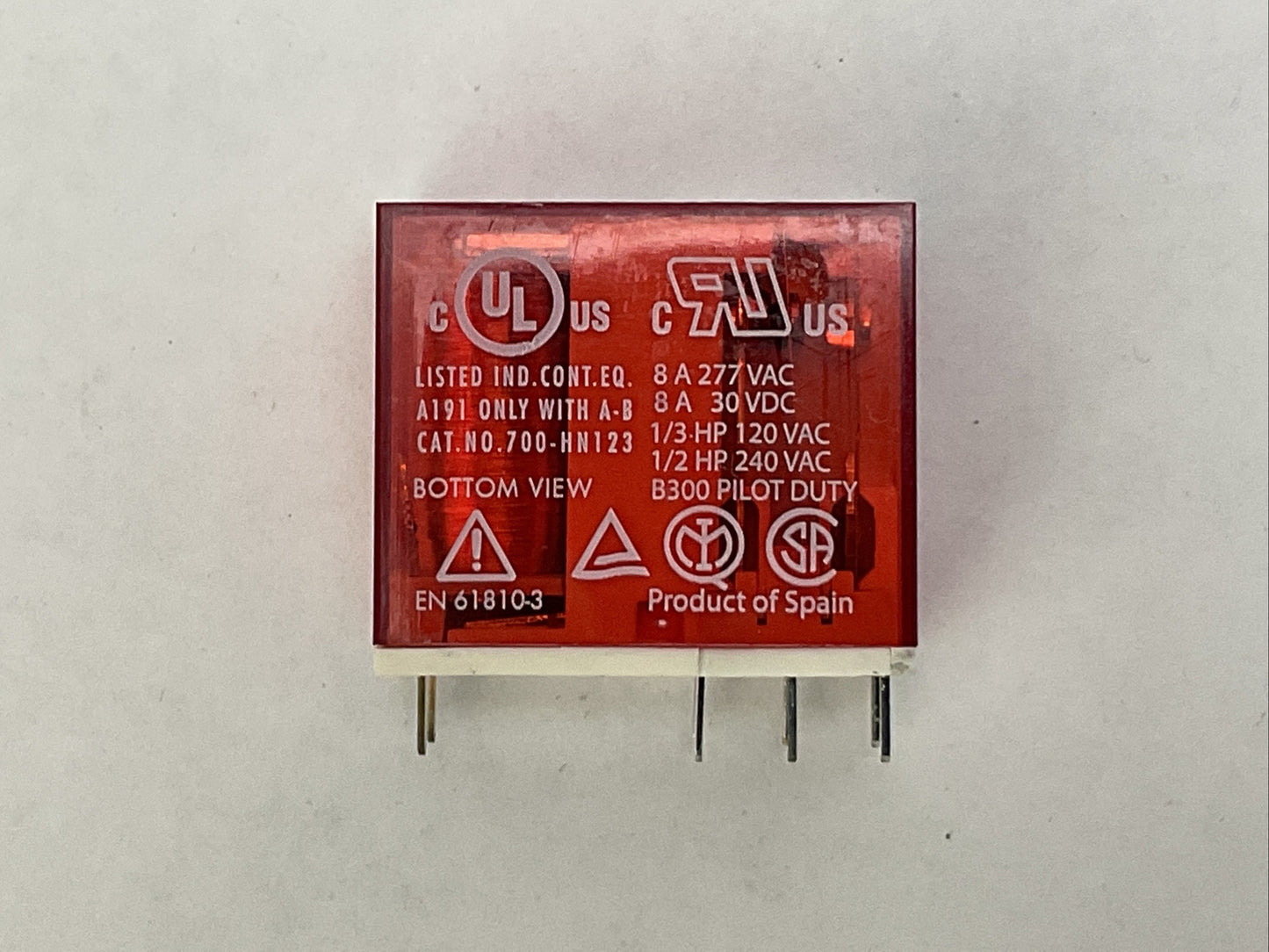 ALLEN BRADLEY 700-HPSZZ24 RELAY 24VDC