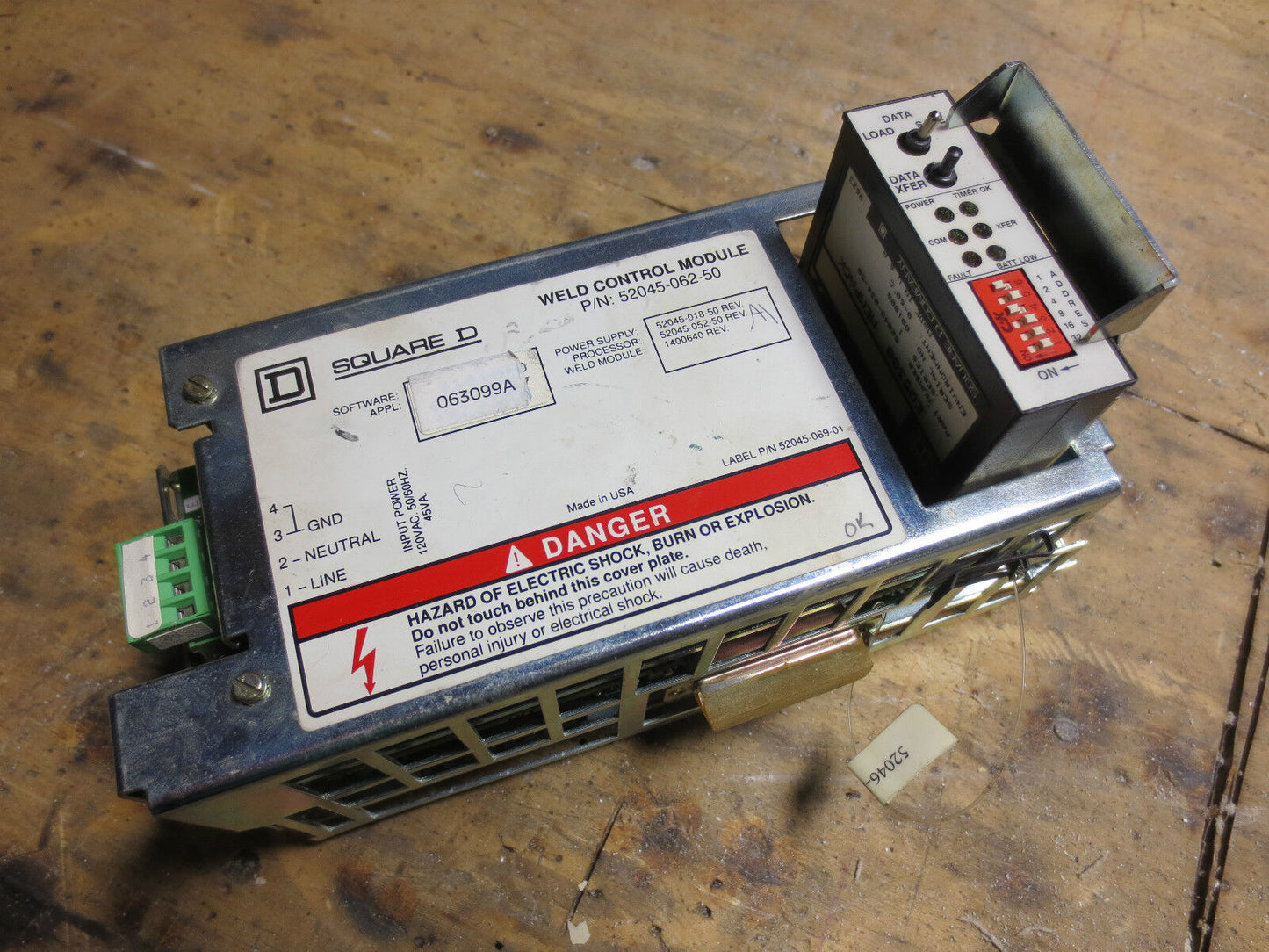 SQUARE D 52045-062-50 WELD CONTROL MODULE