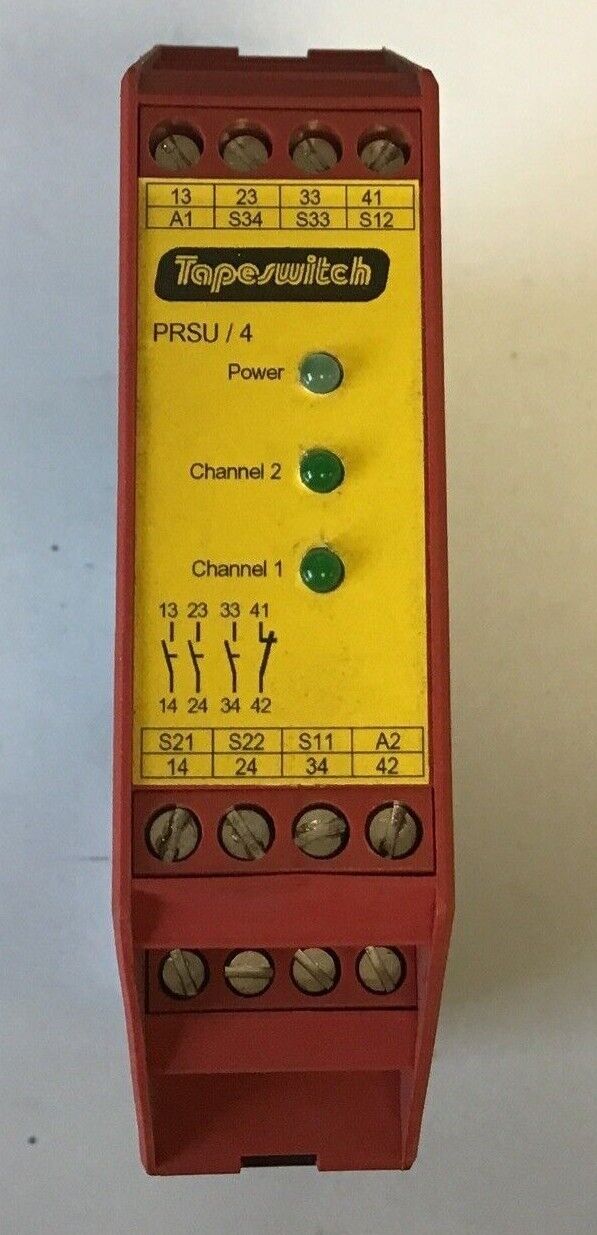 TOP SWITCH PRSU/4 SAFETY RELAY 24VAC/DC 50-60HZ 5VA/3W