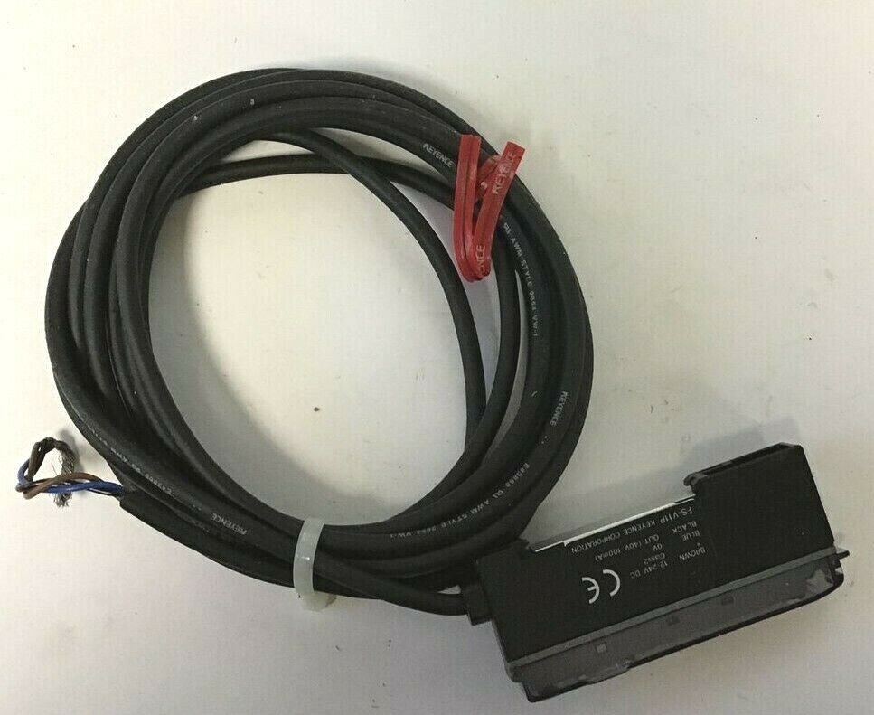 KEYENCE FS-V11P FIBER OPTIC SENSOR 24VDC