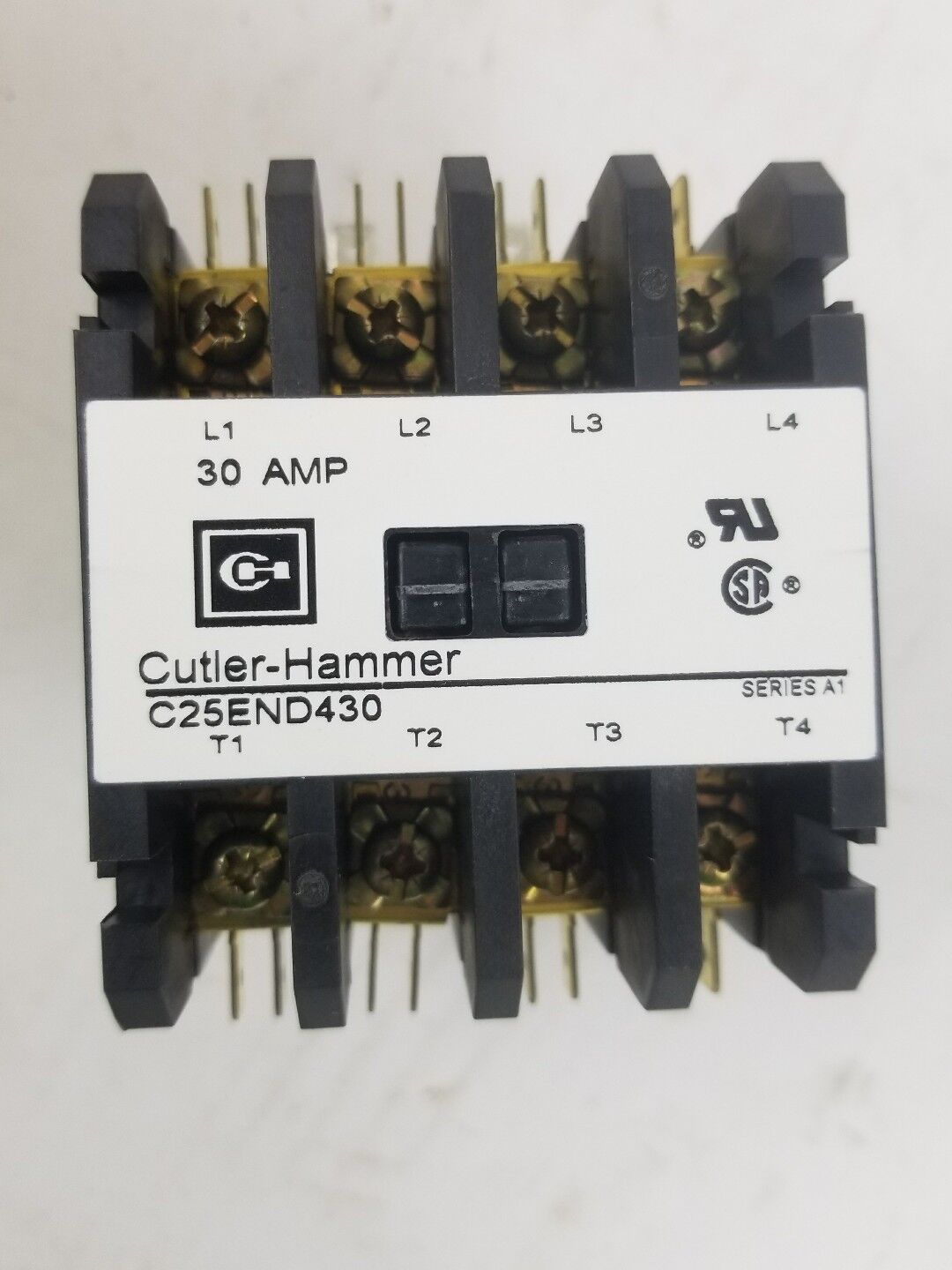 CUTLER HAMMER C25END430T 4 Pole 40 Amp 24 V Contactor