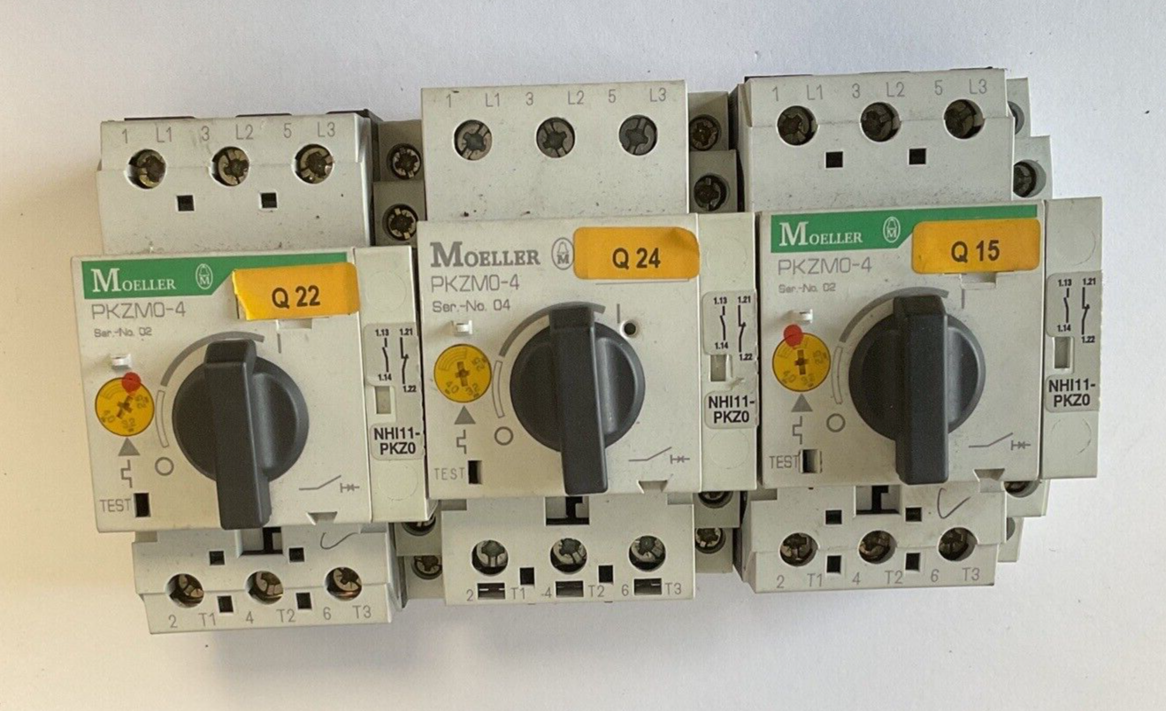 MOELLER PKZM0-4 MOTOR CIRCUIT BREAKER SER.2&4 4A ***LOTOF3***