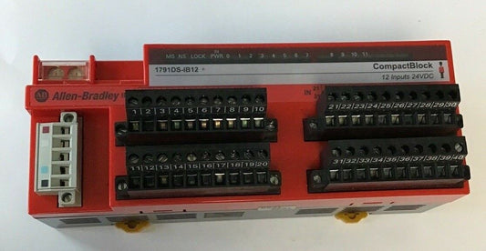 ALLEN BRADLEY 1791DS-IB12 COMPACT BLOCK 12INPUT 24VDC SER.A REV. B01