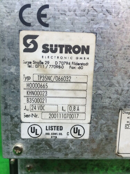 SUTRON ELECTRONIC GMBH OPERATOR INTERFACE TP35NC/066032