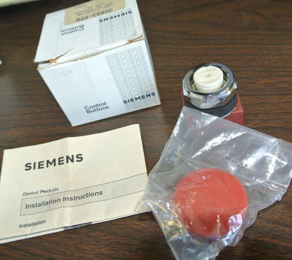 SIEMENS 3SB03-PPR - 30mm PUSHBUTTON 40mm RED MUSHROOM - PUSH-PULL NEW SURPLUS