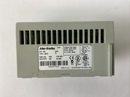 ALLEN BRADLEY 1794-OB16 SER A REV A01 F/W REV BLANK 24VDC SOURCE OUTPUT