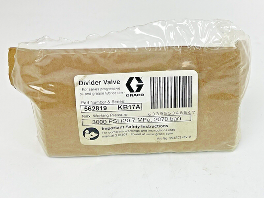 GRACO - 562819 - Trabon® MXP Series Single Divider Valve - 562819 KB17A - MXP-25