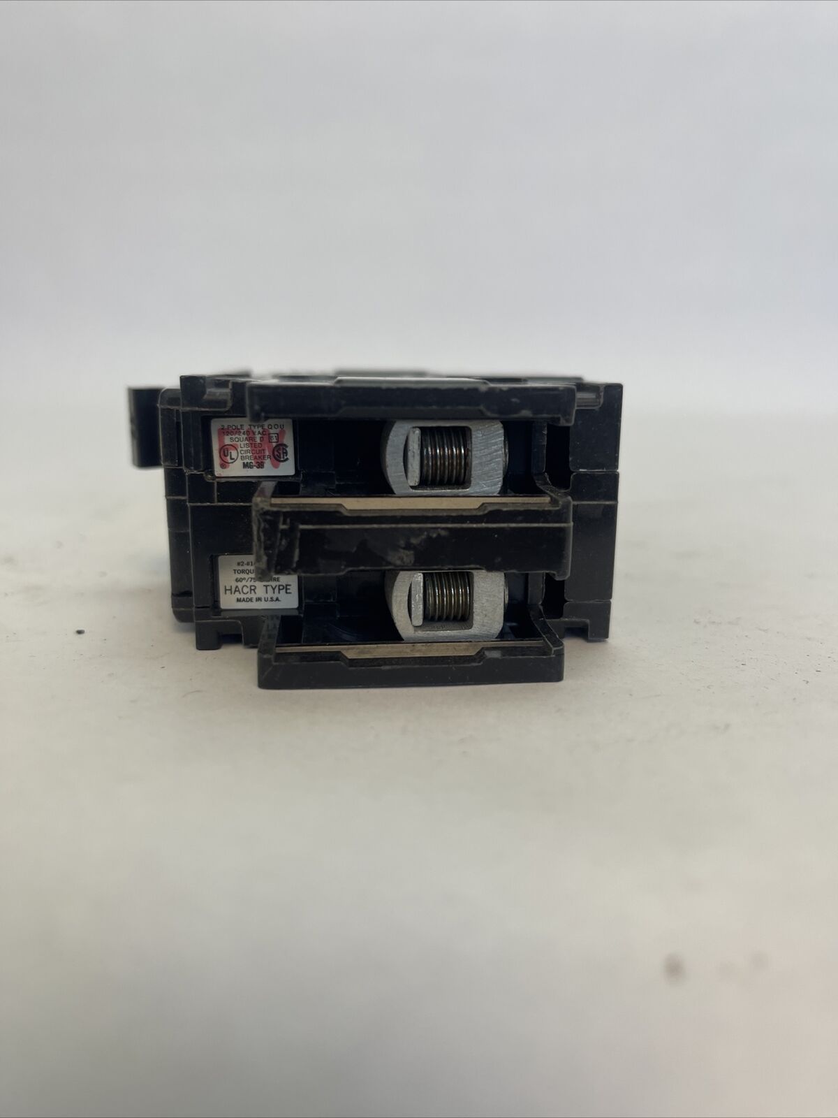SQUARE D QOUR220 CIRCUIT BREAKER 20AMP 120/240VAC 50/60HZ 2POLE COMMON TRIP