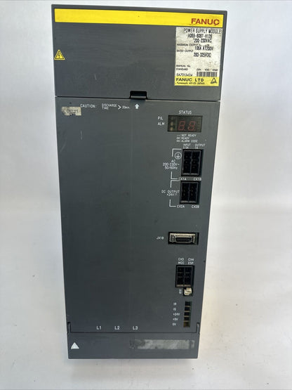 FANUC A06B-6087-H126 POWER SUPPLY INPUT 200-230VAC OUTPUT 283-325VDC
