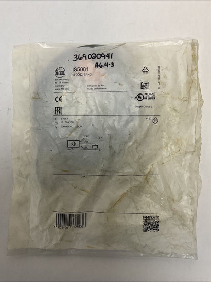IFM IS-3002-BPKG IS5001 INDUCTIVE SENSOR 10...30VDC