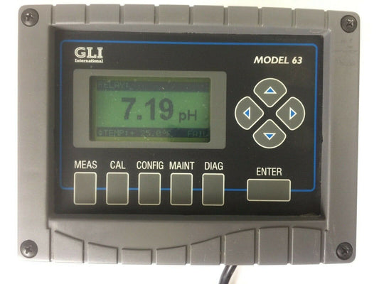 GLI INTERNATIONAL P63A1N1A1-1001 MODEL 63 PH ANALYZER