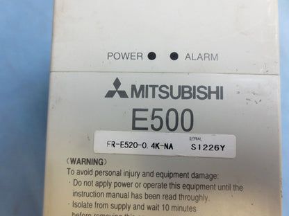 MITSUBISHI FR-E520-0.4K-NA INVERTER - E500