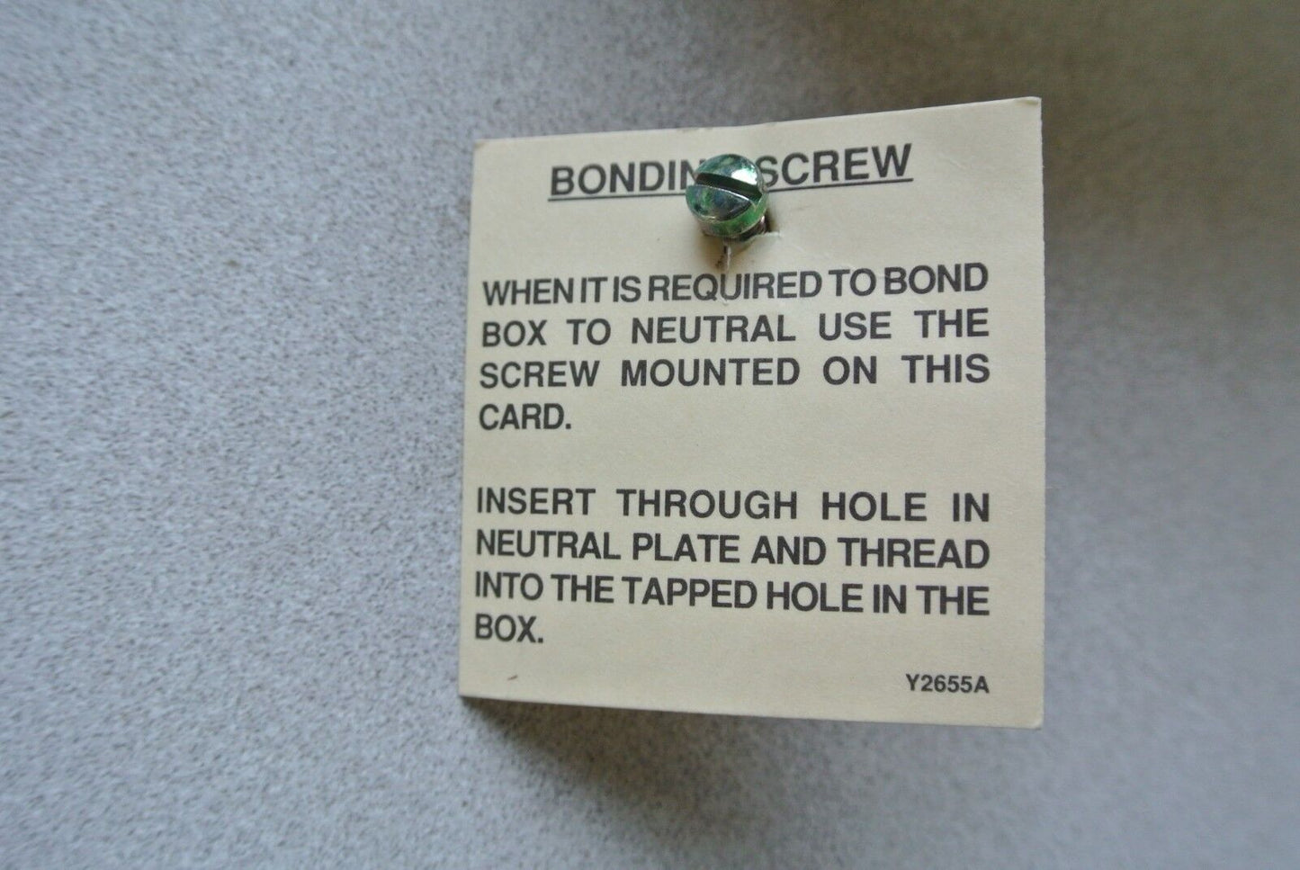 WESTINGHOUSE NK100 GROUNDABLE NEUTRAL KIT / 100A / 250/600V / NEW SURPLUS