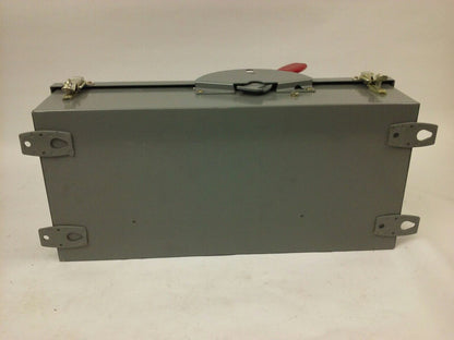 WESTINGHOUSE JHU361 H.D. SAFETY SWITCH NON FUSIBLE, 3PH, 30A, 600V, 20HP NEMA 12