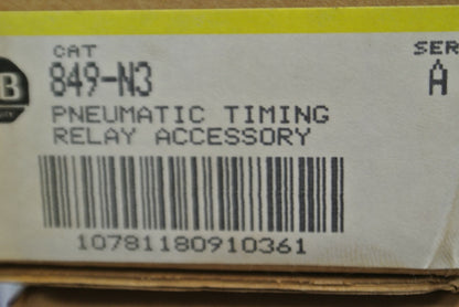 ALLEN-BRADLEY 849-N3 INSTANTANEOUS AUXILIARY CONTACTS TIMING RELAY / NEW SURPLUS