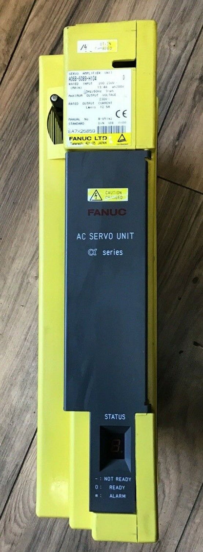 FANUC A06B-6089-H104 SERVO AMPLIFIER UNIT 230VAC SER.D 3PH