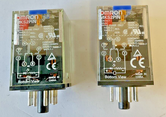 OMRON MKS2PIN RELAY 250VAC 30VDC 10A 50/60HZ ***LOTOF2***