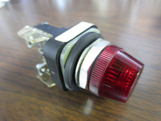 ALLEN-BRADLEY 800T-Q24R Ser. U - PILOT LIGHT, RED - INPUT 24V AC/DC