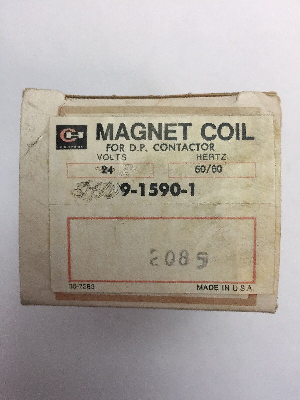 CUTLER HAMMER 9-1590-1 MAGNET COIL 24V 50/60HZ